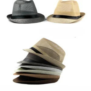 Men's And Women's Ceremonial Hats British Fashion Jazz Linen Sun Hat