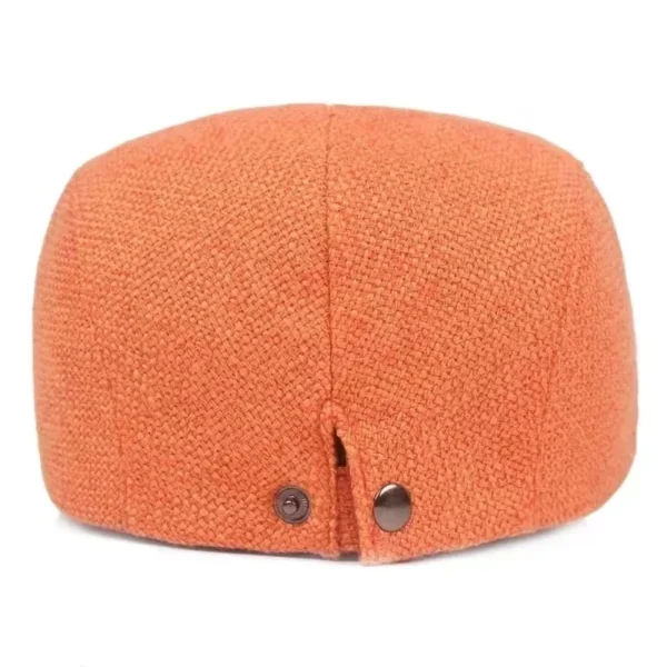 Cotton Linen Flat Cap Vintage Duckbill Ivy Beret Unisex Autumn Wear - Image 4