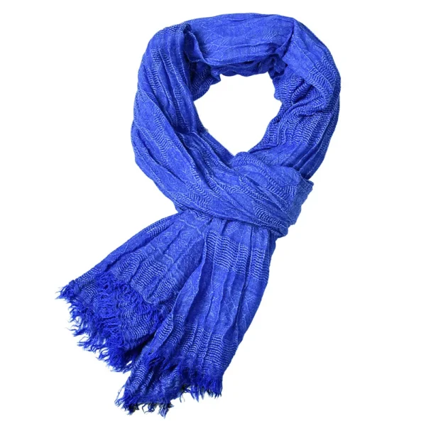 Autumn Winter Men’s Cotton Linen Warm Tassel Scarf Shawl Casual Fashion - Image 5