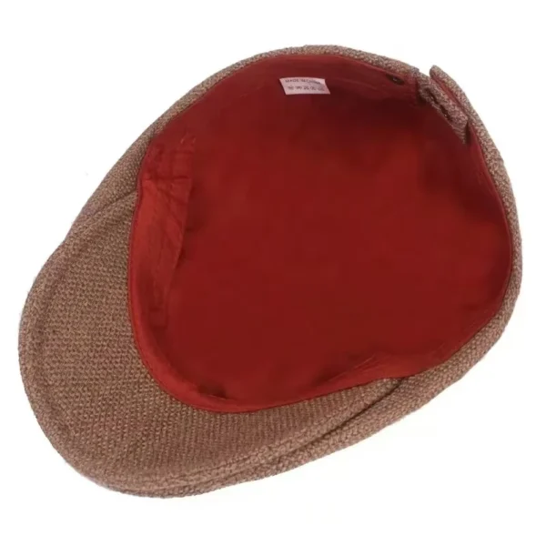 Cotton Linen Flat Cap Vintage Duckbill Ivy Beret Unisex Autumn Wear - Image 6