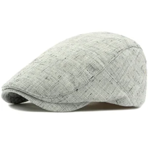 Berets For Men Women Classic Breathable Linen Artist Painter Flat Cap