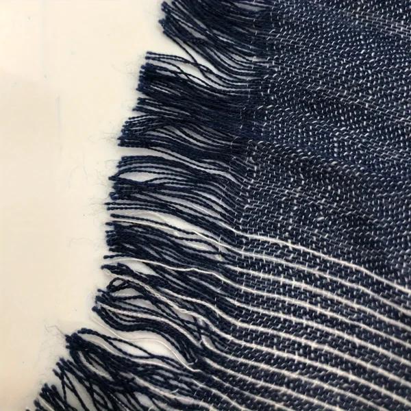 Artistic Style Striped Cotton Linen Scarf Unisex Large Soft Shawl Wrap - Image 4